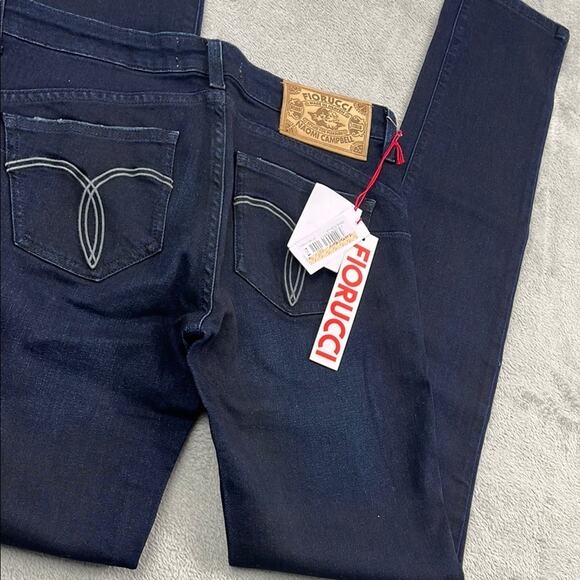 NEW Fiorucci 29/30 8/10 Naomi Campbell Collab Deadstock Push Up Denim Jeans RARE - Picture 1 of 16
